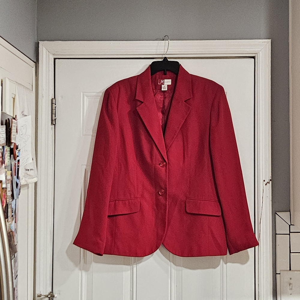Elegant Red Women's Blazer